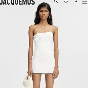 Jacquemus La mini robe Aro Whire Mini Dress